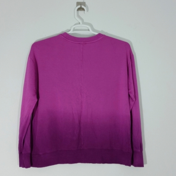 Splendid Pullover Ombre‎ Sweater Top Slate Dip Dye Long Sleeve - Picture 4 of 5